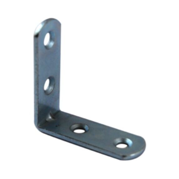 Equerre de chaise à bouts ronds 40x40mm en acier zingué - CIME