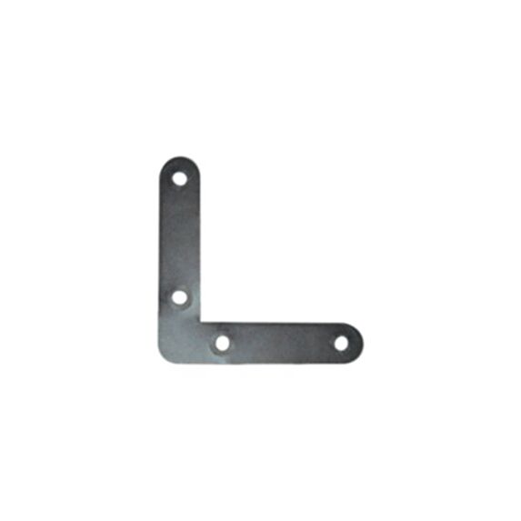 Equerre à plat bouts ronds 50x50mm en acier zingué - CIME