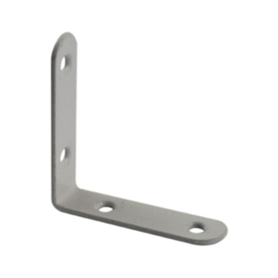 Equerre de chaise bouts ronds 60x60 en acier époxy blanc - CIME
