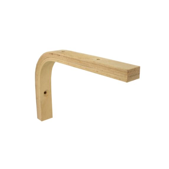 Equerre hêtre naturel brut 150 x 100mm - CIME