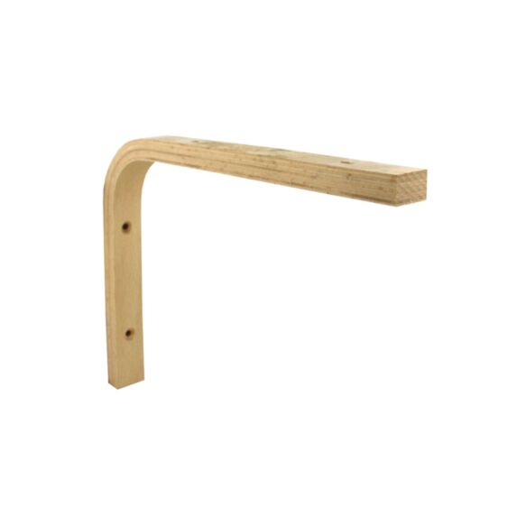 Equerre hêtre naturel brut à visser. 200 x 150mm - CIME
