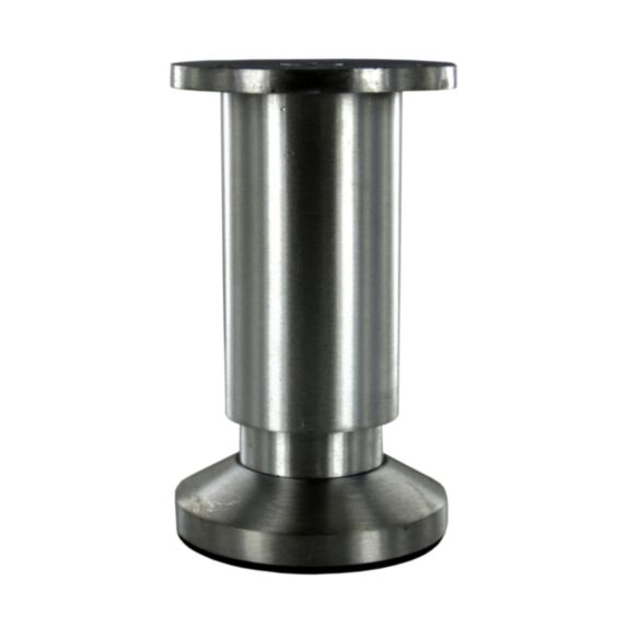 Pied D38mm H.100mm Alu brossé finition inox