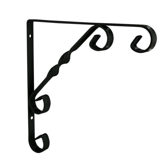 Equerre rétro acier époxy noir 250 x 250mm - CIME