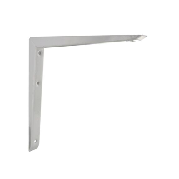 Equerre renforcée acier époxy blanc 200 x 200mm - CIME