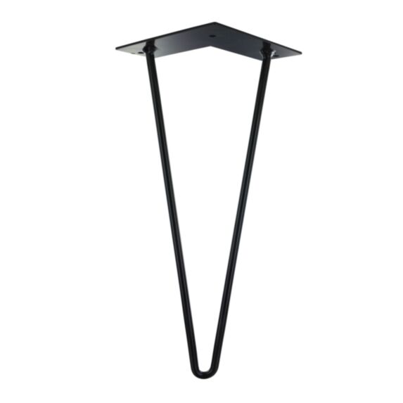 Pied de meuble filaire Ø10 x H300 mm acier noir - CIME