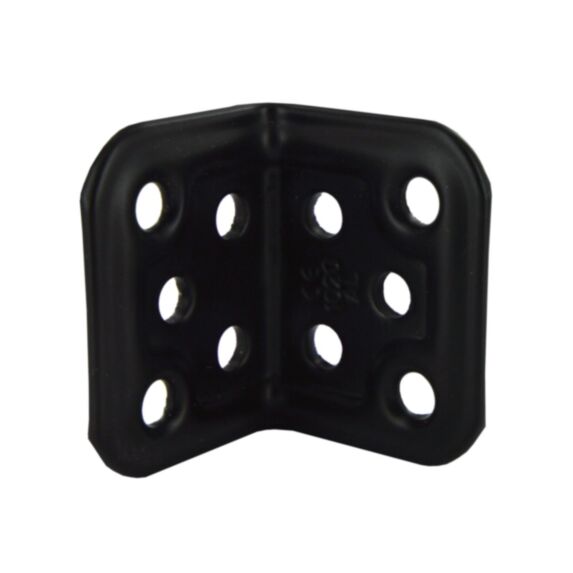 Equerre d'angle 90 degré, L.30mm en acier époxy noir mat - CIME