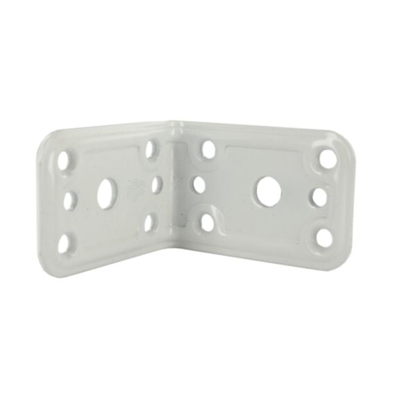 Equerre d'angle 90 degré, L.60mm acier blanc - CIME