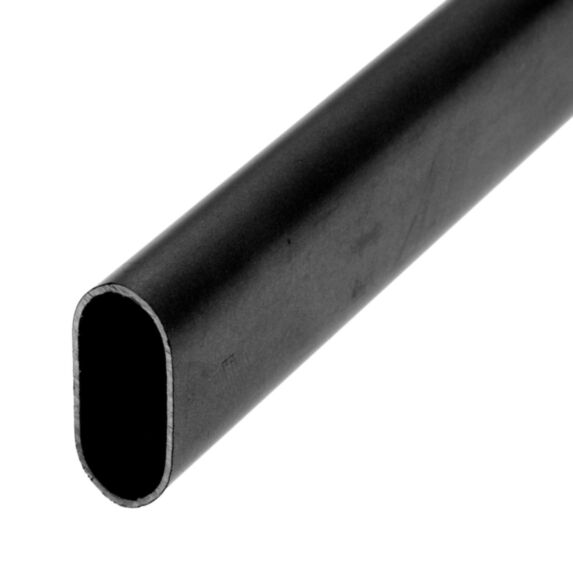 Tube de penderie 30X15mm L.1m acier noir - CIME