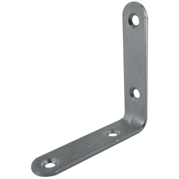 Equerre de chaise bouts ronds 70x70mm en acier zingué - CIME
