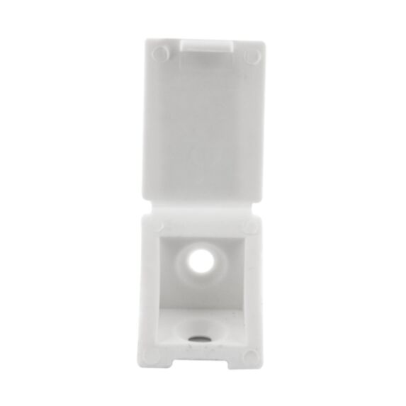 Taquet équerre 22x22x23mm en blanc x12 - CIME