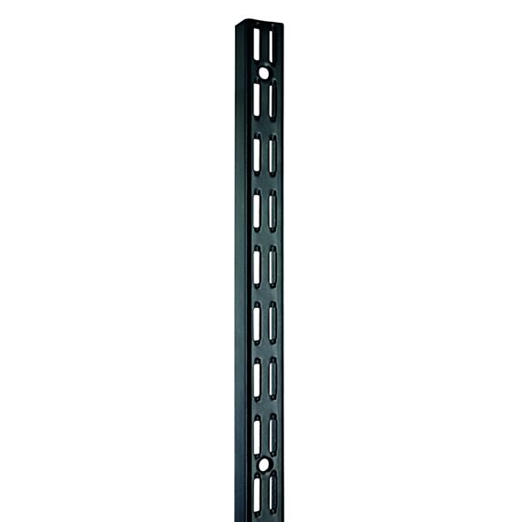 Crémaillère noir acier double H50cm Entraxe 32mm - CIME