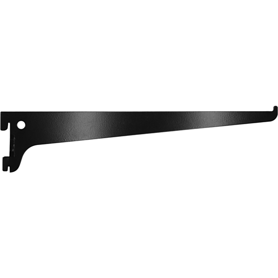 Console simple en acier noir 35 cm entraxe 50 mm - CIME