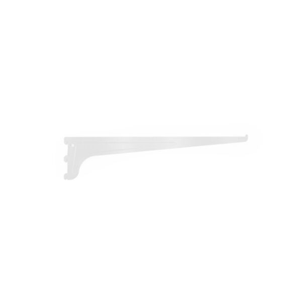 Set de 10 consoles simple acier blanc 50 cm entraxe 50 mm - CIME