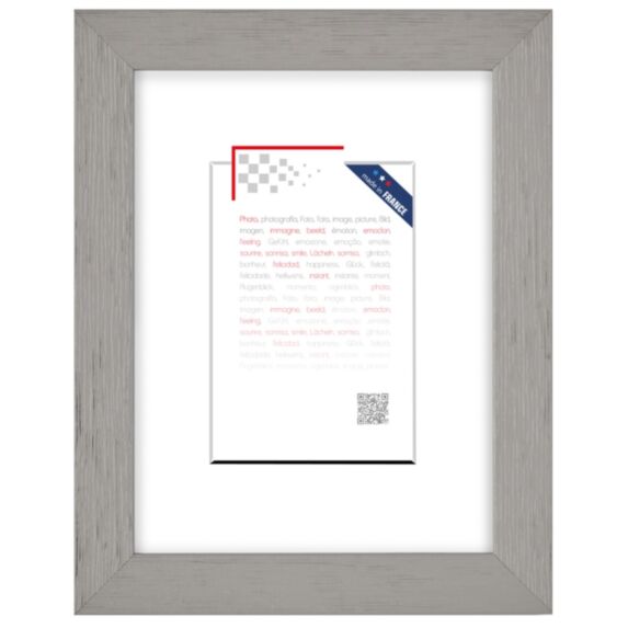 Cadre photo 18x24cm karma gris