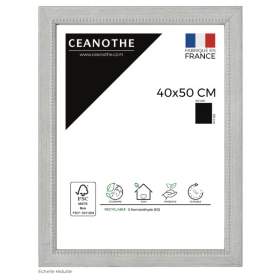 Cadre photo Perle 40x50cm Gris