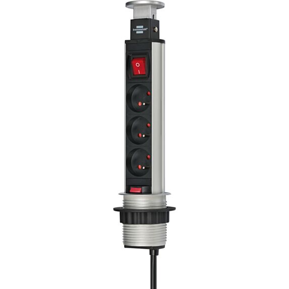 Multiprise tower power encastrable 3 prises - BRENNENSTUHL