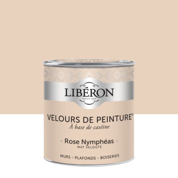 Peinture multisupport velours rose nymphéas 0,5L - LIBERON