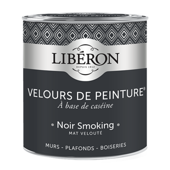 Peinture multisupport velours noir smoking 0,5L - LIBERON