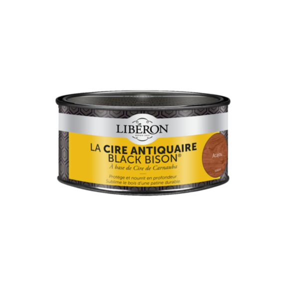 Cire antiquaire « black bison » liquide 0.5l - Acajou -LIBERON