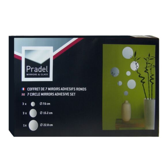 coffret de 7 Miroirs ronds - PRADEL