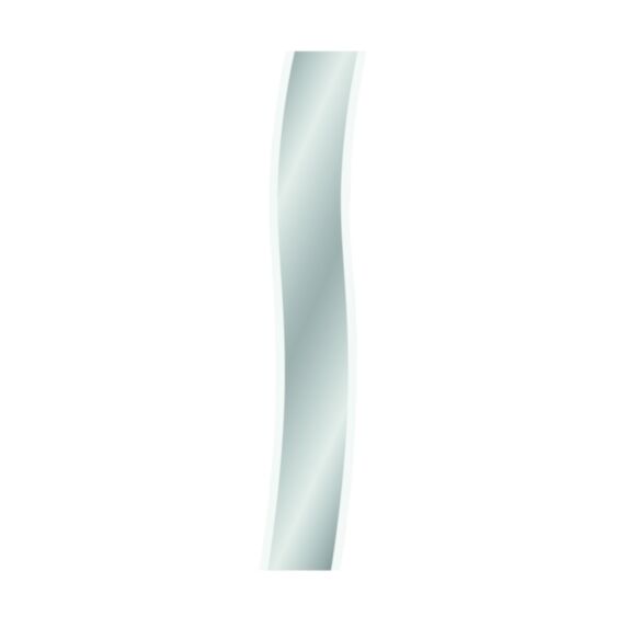 miroir mouv, forme vague. dim. l.25 x h.120cm. ep.3mm - PRADEL