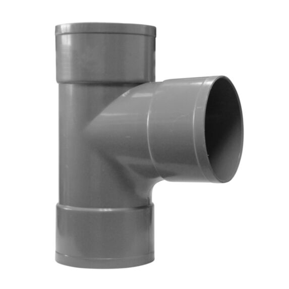 TE PVC FEMELLE-FEMELLE 87°30 Ø 100 mm