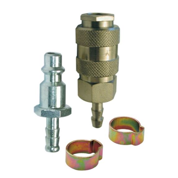 Coupleur universel insert tuyau 8 + 2 colliers kit rapide - MECAFER