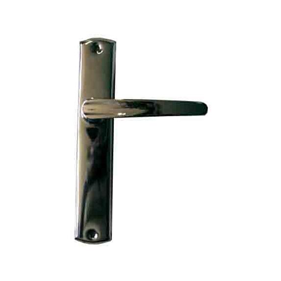 Poignée de porte bec de cane petit chromé entraxe 165mm - 1ER
