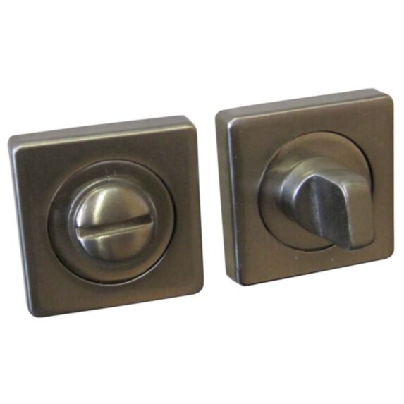 Set de 2 rosaces carré à verrou zamack nickelé 50 x 50 mm - CHAINEY