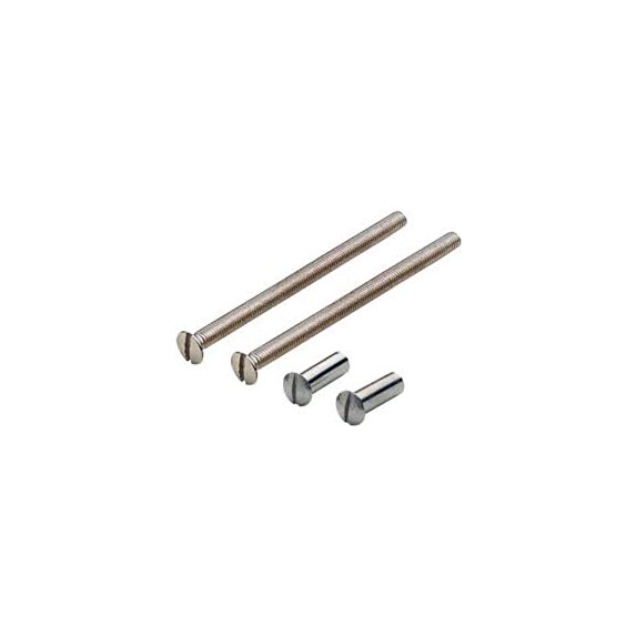2 vis assemblage 4x45mm + douille acier chromé - CHAINEY