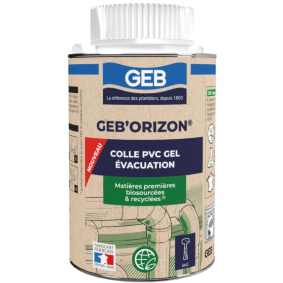Colle PVC gel évacuation Geb'Orizon pot 250ml - GEB