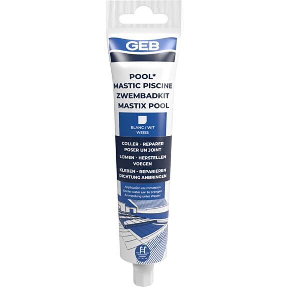 Mastic MS polymère blanc tube 80ml - GEB