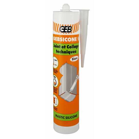 MASTIC GEBSICONE S BLANC 310ML