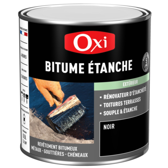 Rénovateur Étanchéité BITUME ÉTANCHE Noir 2,5L - Oxi