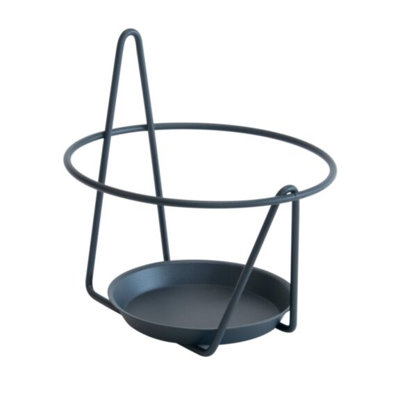 Porte pot + soucoupe mural anthracite 16-18cm - LOUIS MOULIN