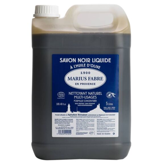 Savon noir liquide à l'huile d'olive 5L - MARIUS FABRE