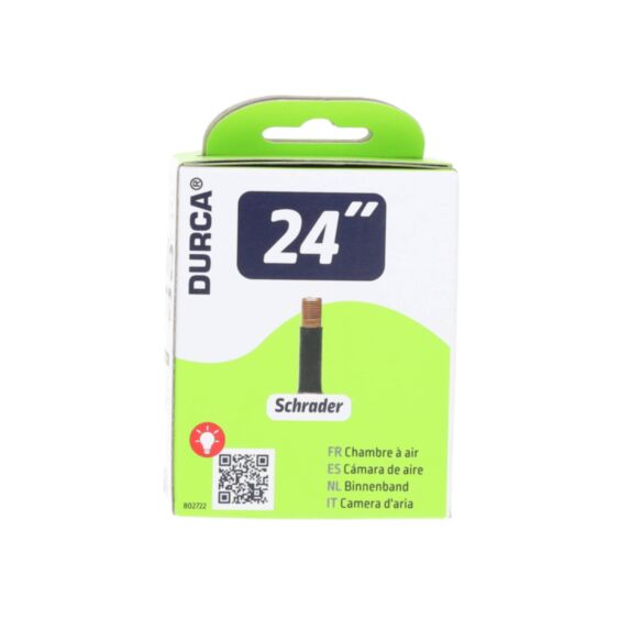 Chambre à air 24'' 40/57-507 noir valve Schrader - DURCA