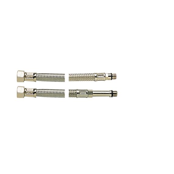 flexible inox de raccordement direct sur robinetterie sanitaire diamètre intérieur 9mm M12/100 F12/17 500mm - DIPRA