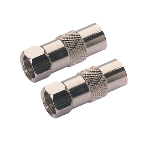 2 adaptateurs fiche F mâle/9,52mm mâle et fiche F mâle/9,52mm femelle - OPTEX