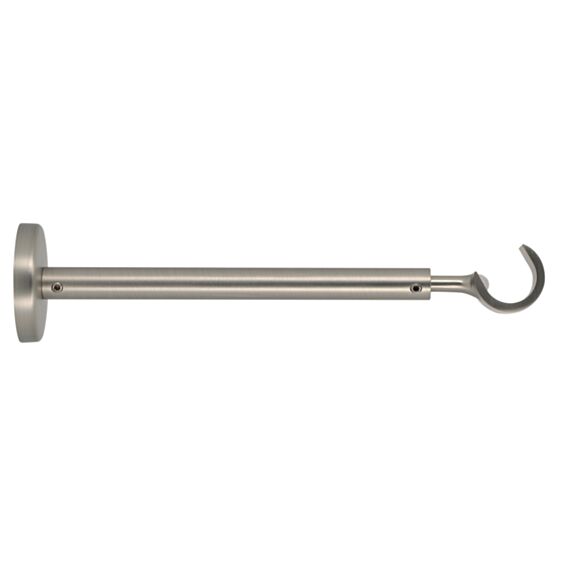 Support de barre à rideau en métal Ø20 ouvert 190-300 mm chromé mat