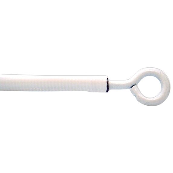 Tringle ressort métal gainée 5m blanc + 8 pitons - MOBOIS
