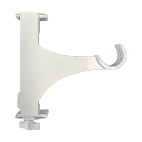 2 supports métal d28x100mm blanc pour volet roulant easy fix x2 - MOBOIS