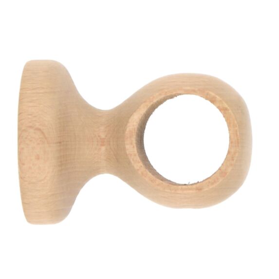 Support bois d28 monobloc court 50mm chêne clair - MOBOIS