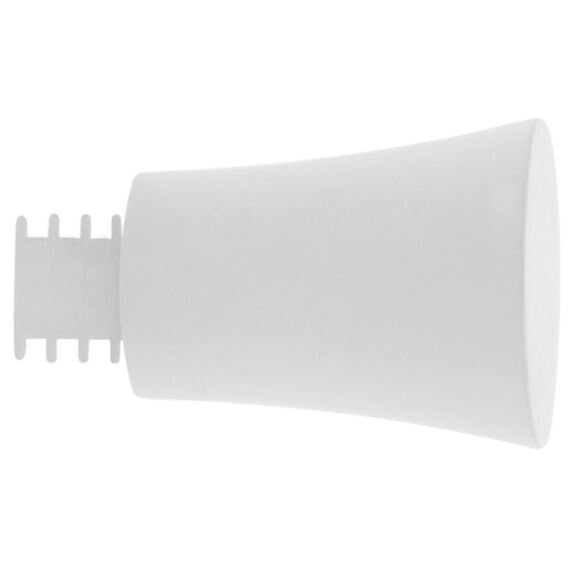 Embout métal Ø28mm Pommeau Blanc Mat