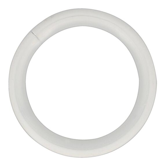 10 Anneaux métal Ø42mm Avec Silencieux Blanc Mat