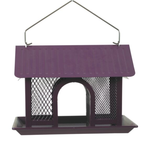 Mangeoire Duo grain métal cerise - ZOLUX