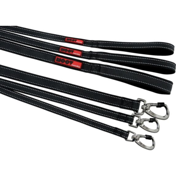 Laisse Moov réflective longueur 1,2 m largeur 25 mm noire - ZOLUX