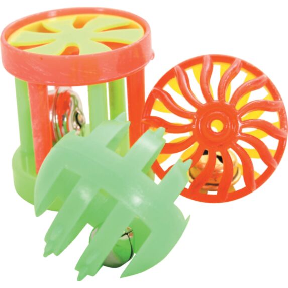 Lot de 3 jouets chat muti-formes 4 cm