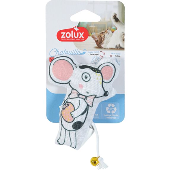 Jouet souris grelot Chatouille fraise - ZOLUX