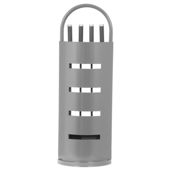 Serviteur Elaia acier peint ardoise 22x16x67cm gris - LE MARQUIER